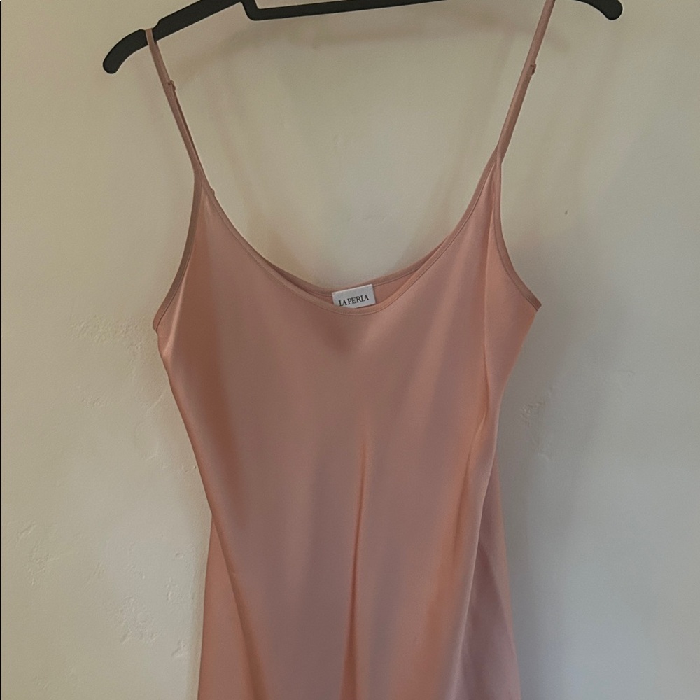 La Perla Blush Pink Sill Satin Slip Dress